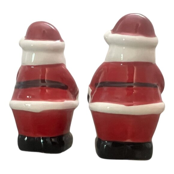 Vintage Santa Claus Ceramic Salt & Pepper Shaker Set, Approx. 4 inches Tall - Picture 3 of 6